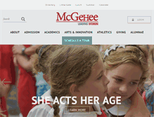 Tablet Screenshot of mcgeheeschool.com